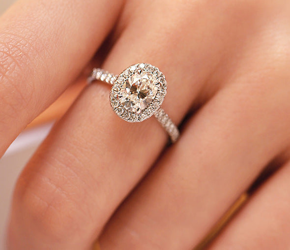 Women's Luxury Ornament Female Fashion Jewelry Pink Rings