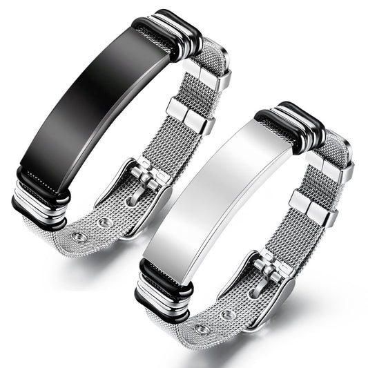 Men's Foreign Jewelry Fashion Net Strap Curved Bracelets
