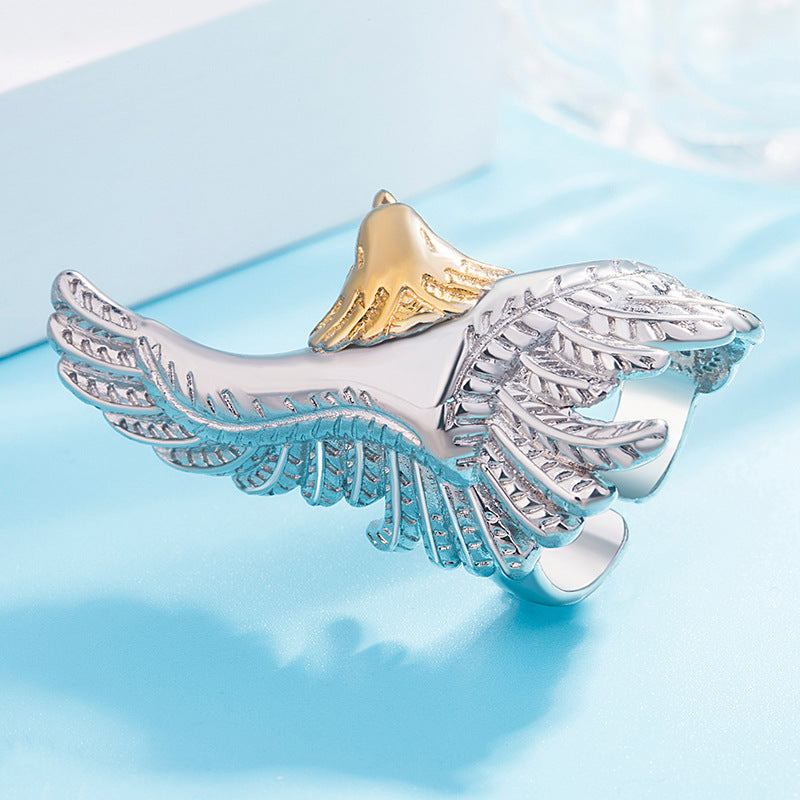 Ornament Color Separation Vintage Eagle Wings Rings