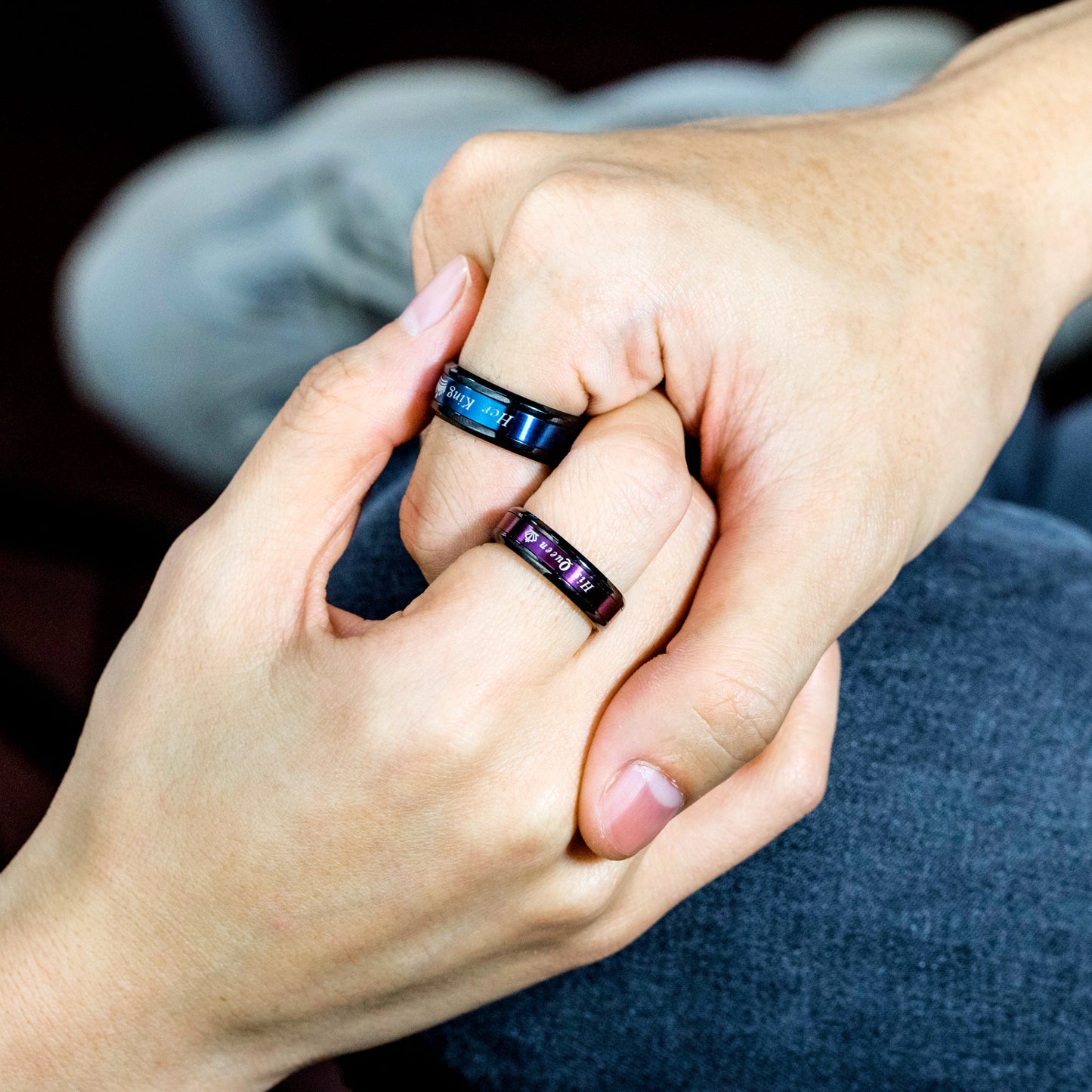 Cool Creative Accessories Couple Titanium Steel Rings