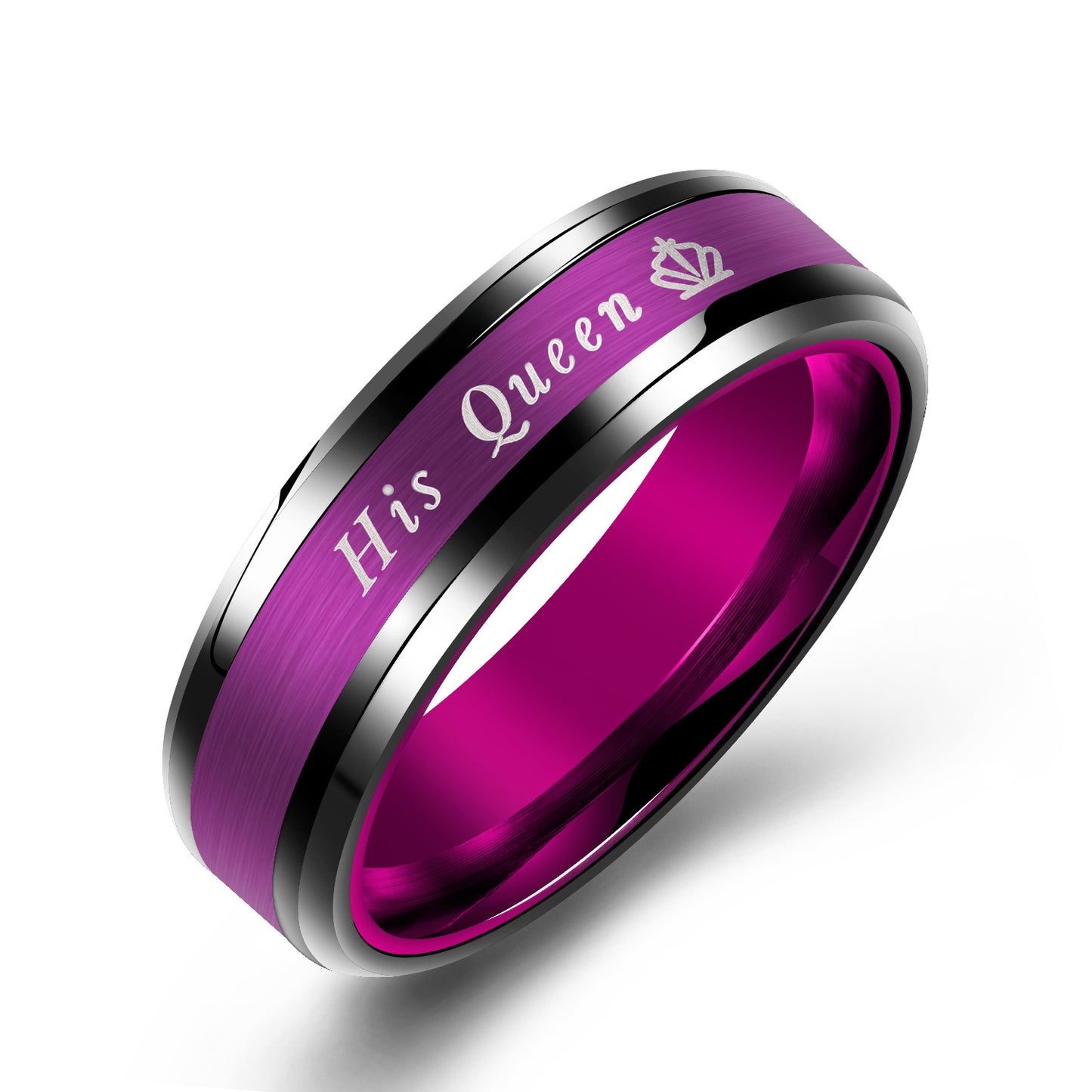 Cool Creative Accessories Couple Titanium Steel Rings