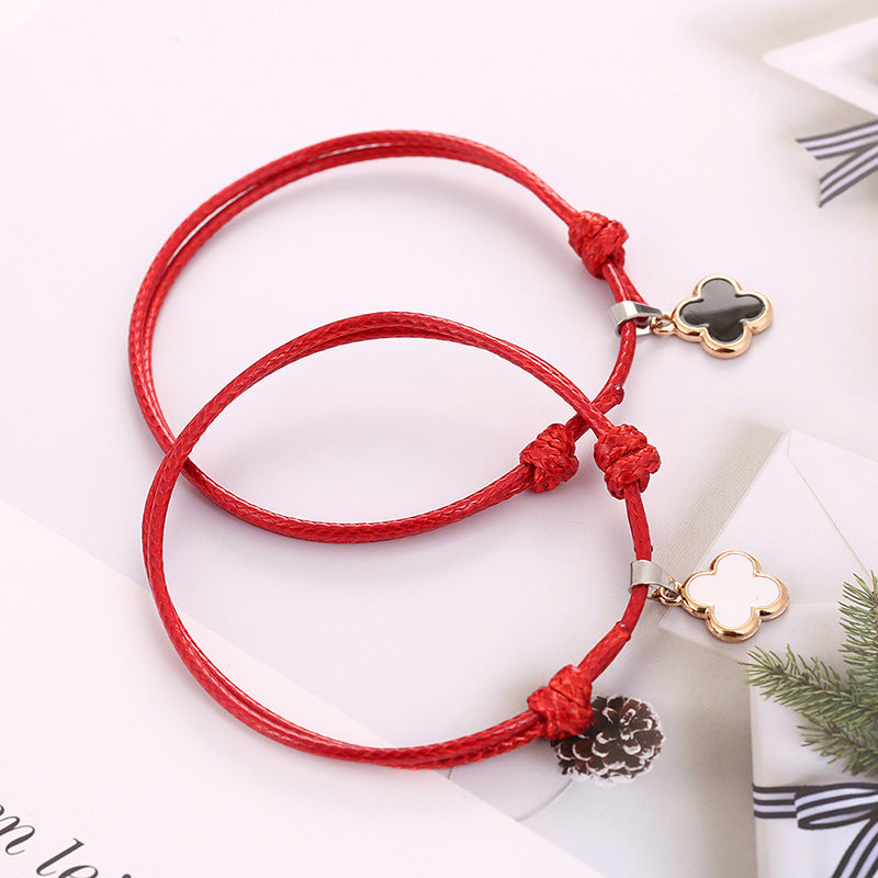Women's Clover Simple Exquisite Ornament Fashion Solid Bracelets