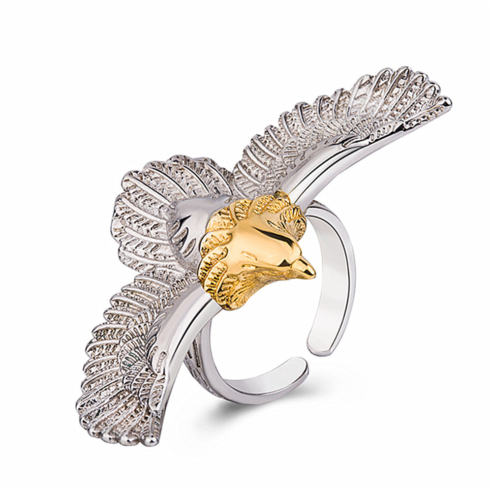 Ornament Color Separation Vintage Eagle Wings Rings