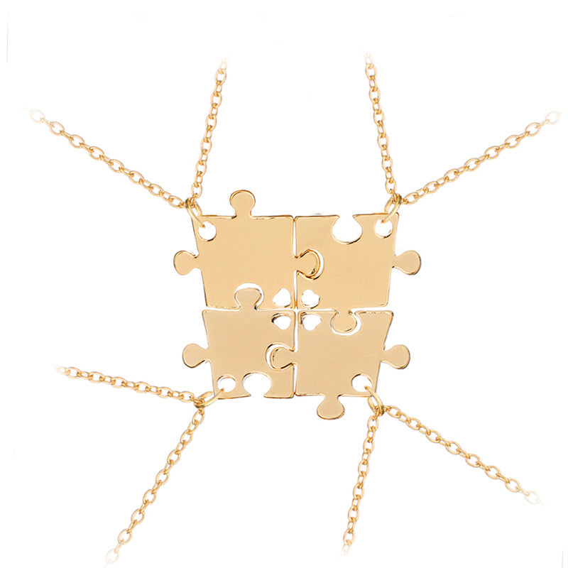 Puzzle créatif couture accessoires bon ami colliers