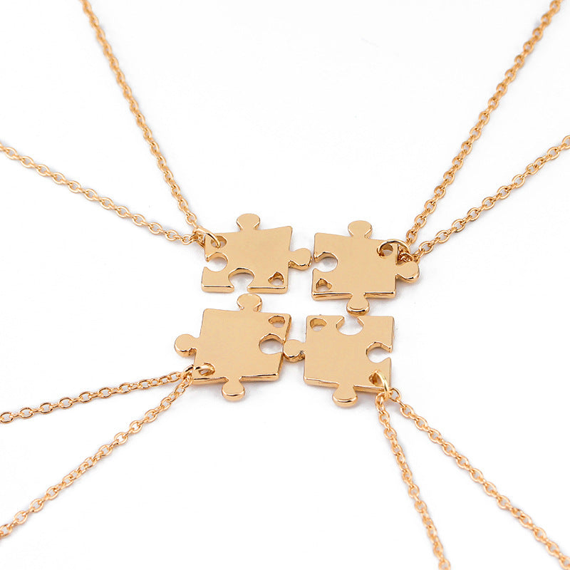Puzzle créatif couture accessoires bon ami colliers