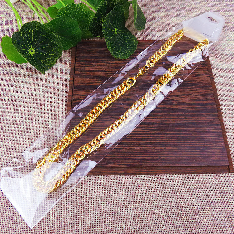 Men's Fair Stall High Imitation Electroplating Faux Necklaces