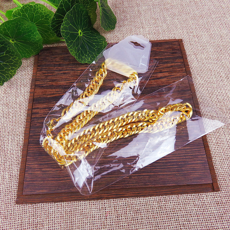 Men's Fair Stall High Imitation Electroplating Faux Necklaces