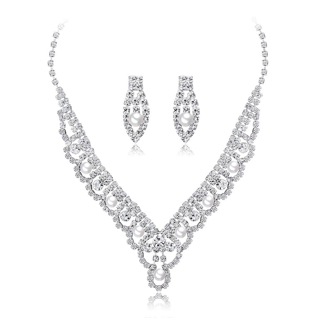 Supply Fashionable Temperament Bride Suit Two-piece Necklaces