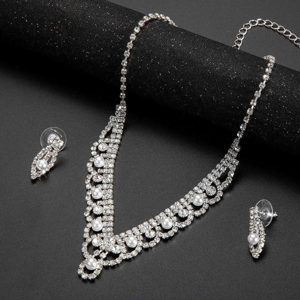 Supply Fashionable Temperament Bride Suit Two-piece Necklaces