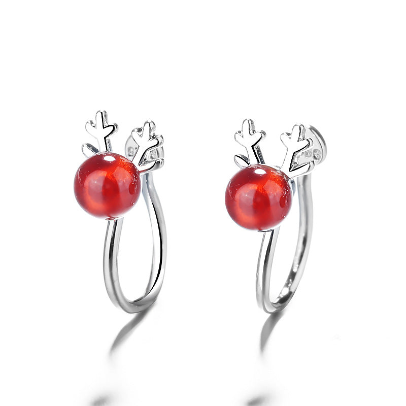 Mori Sweet Pearl Elk Horn Antlers Clips Ear Clip