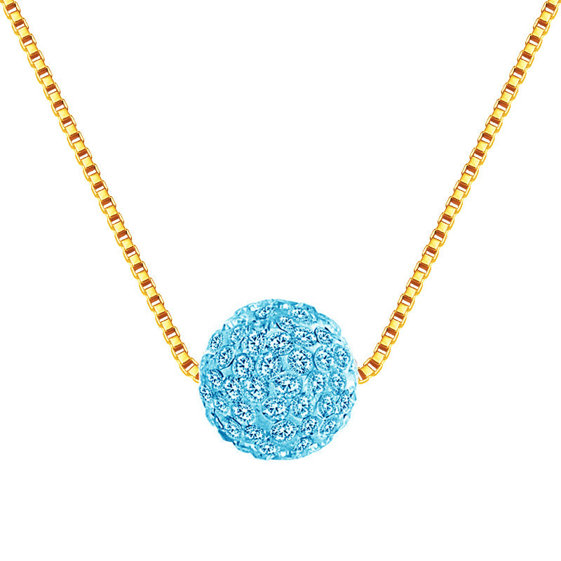 Colliers de diamants de perles de boule de strass d'ornement exquis