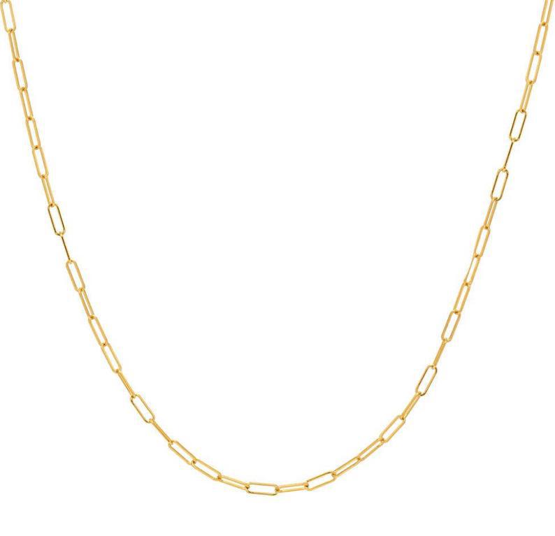 Cool Style Simple Golden Chain Fashionable Folding Belt Copper Necklaces