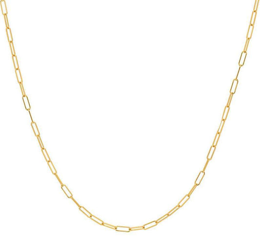 Cool Style Simple Golden Chain Fashionable Folding Belt Copper Necklaces
