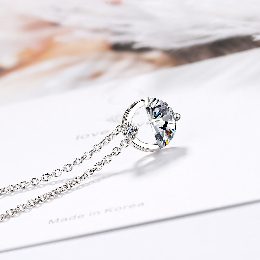 Short Clavicle Chain Korean Simple Zircon Necklaces