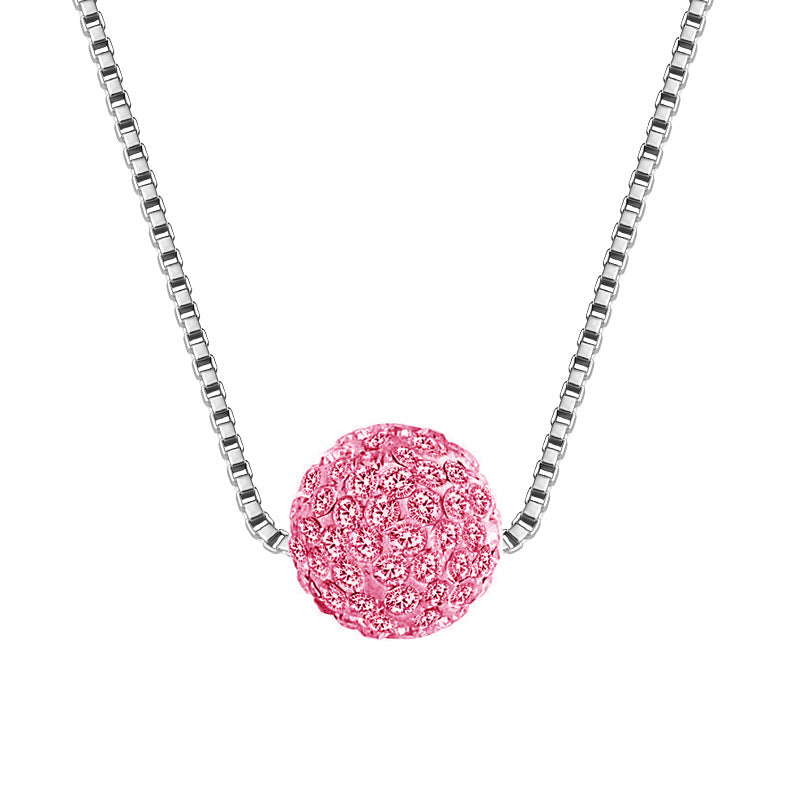Colliers de diamants de perles de boule de strass d'ornement exquis