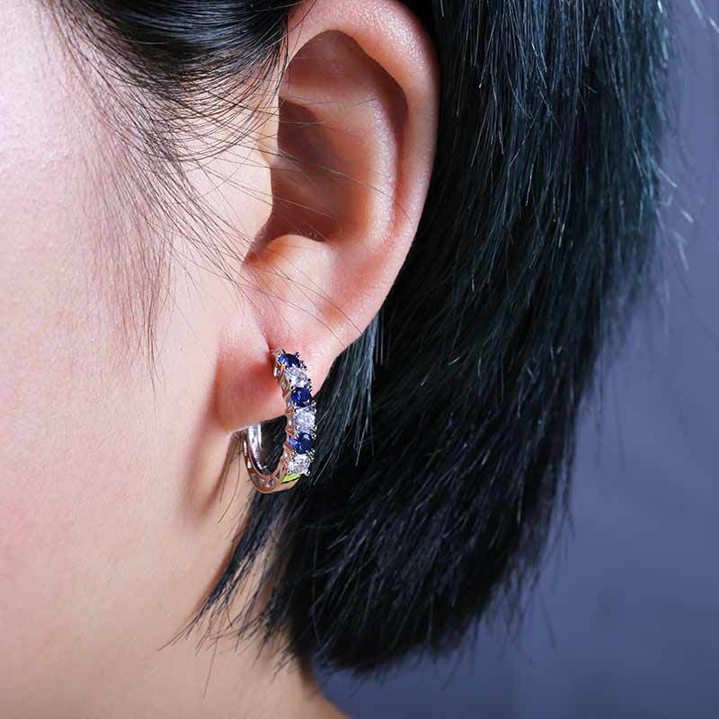 Women's Glamorous Trendy Colorful Zircon Fashion Earrings