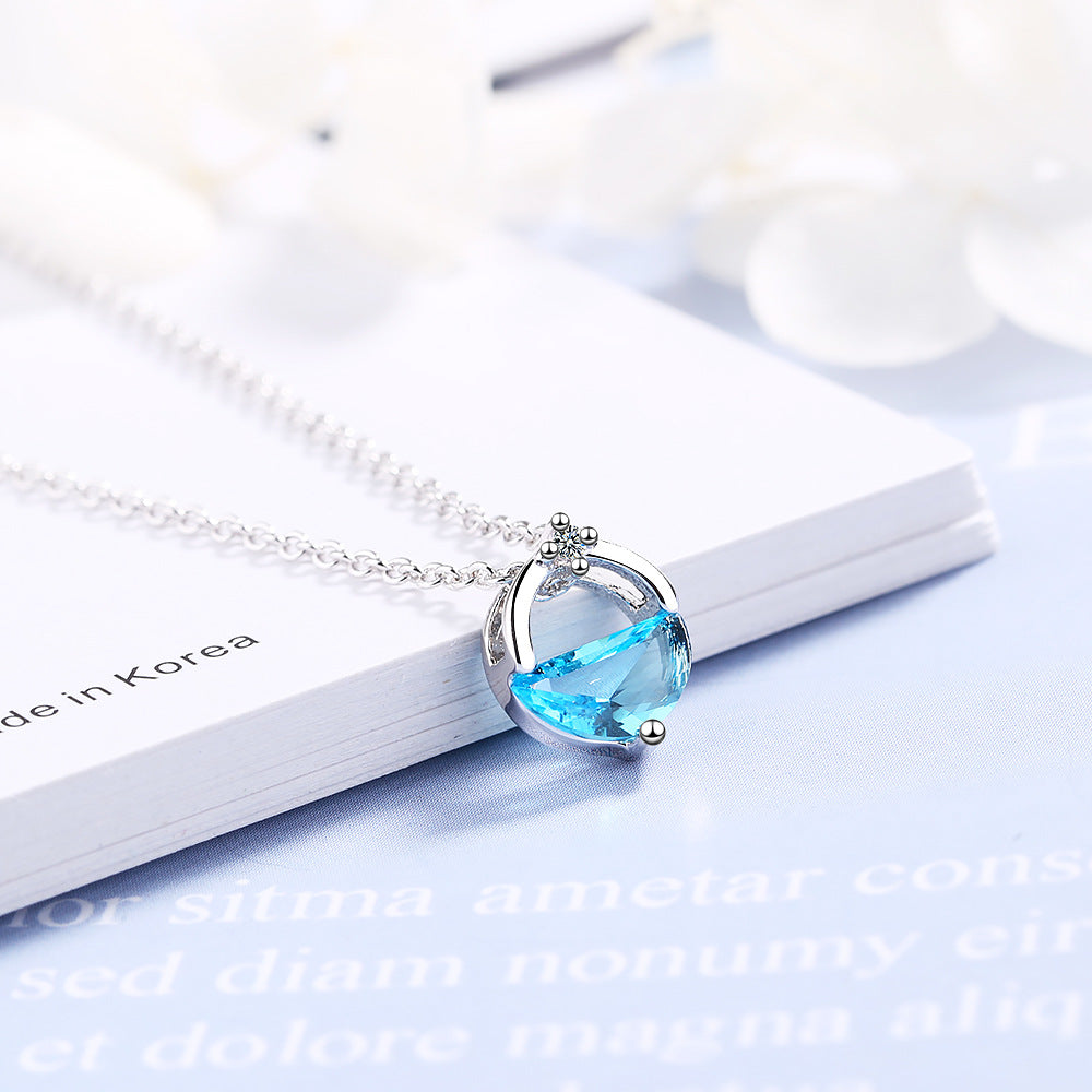 Short Clavicle Chain Korean Simple Zircon Necklaces