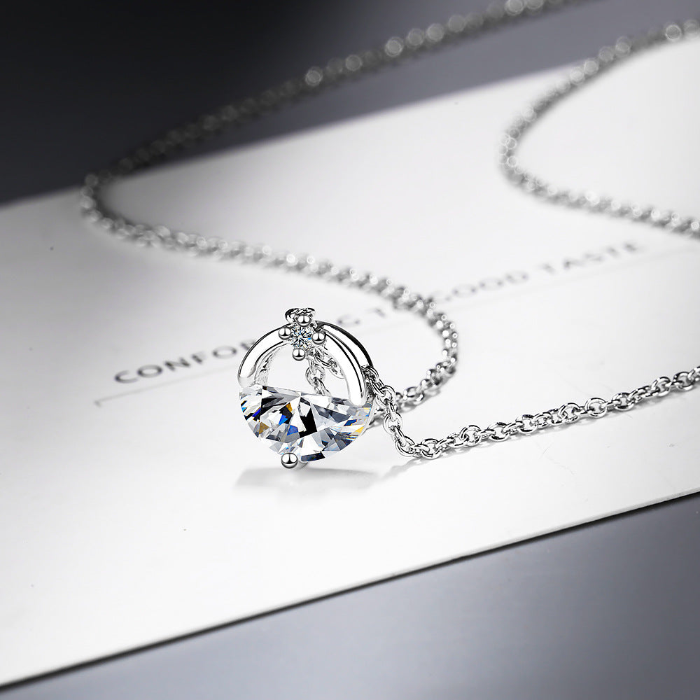 Short Clavicle Chain Korean Simple Zircon Necklaces