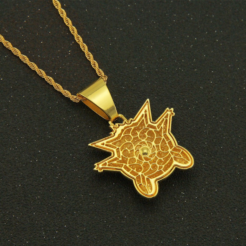 Colliers tridimensionnels avec pendentif Hip Hop en diamant, souvenirs pour enfants