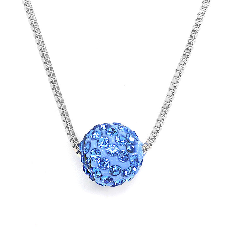 Colliers de diamants de perles de boule de strass d'ornement exquis