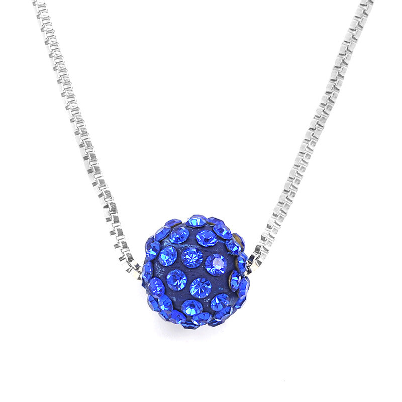 Colliers de diamants de perles de boule de strass d'ornement exquis