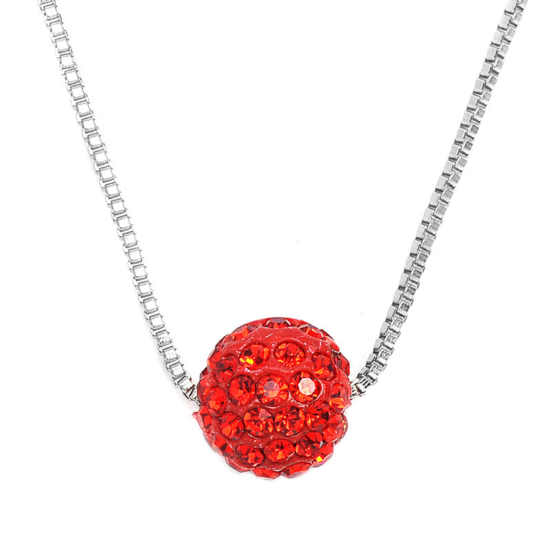 Colliers de diamants de perles de boule de strass d'ornement exquis
