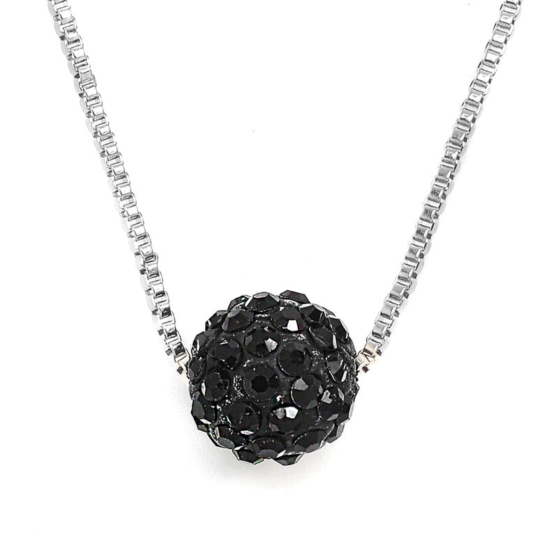 Colliers de diamants de perles de boule de strass d'ornement exquis