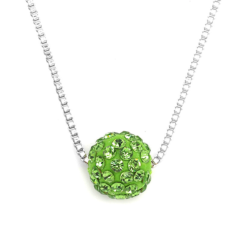 Colliers de diamants de perles de boule de strass d'ornement exquis