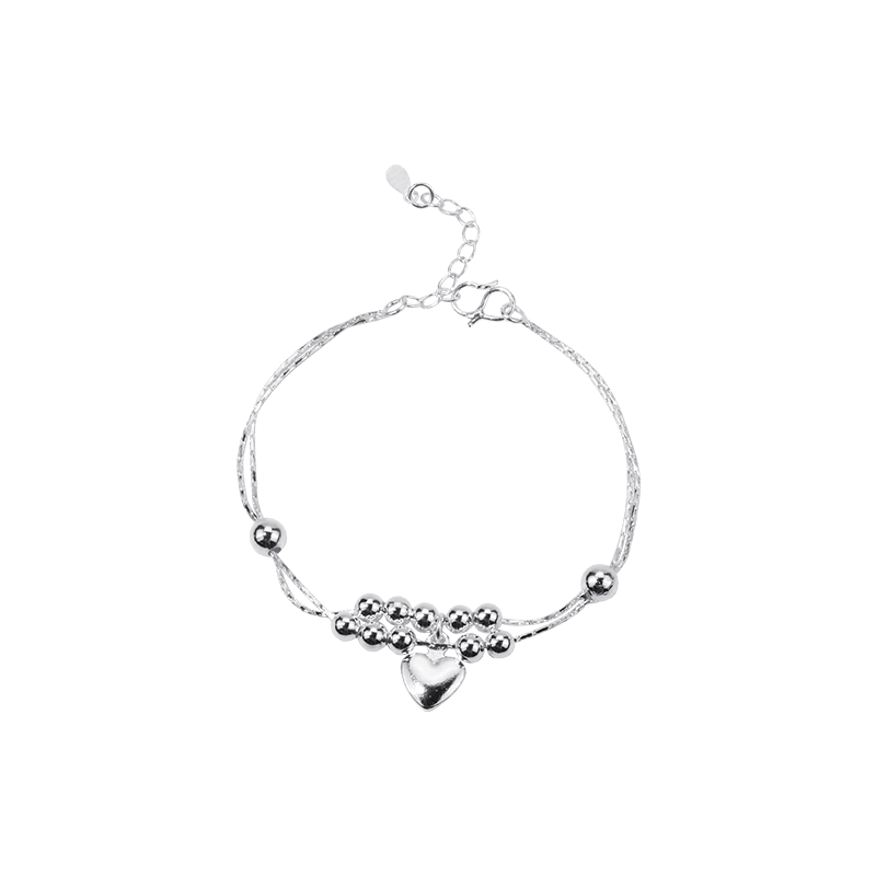 Love Mini-Fußkettchen in Herzform, mehrfarbige Armbänder