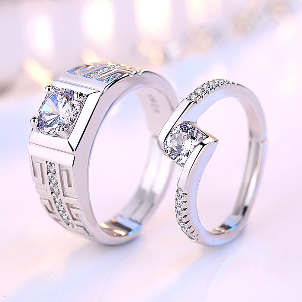 Women's & Men's Valentine's Day Gift Korean Style Return Pattern Rings