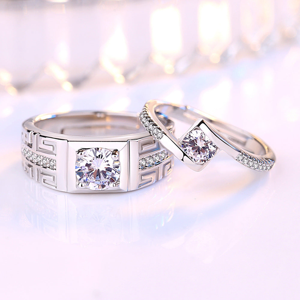 Women's & Men's Valentine's Day Gift Korean Style Return Pattern Rings