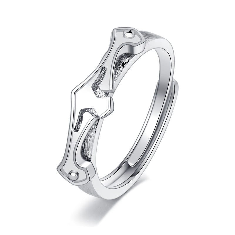 Dream Princess And Knight Couple Simple Opening Popular Ornament Rings