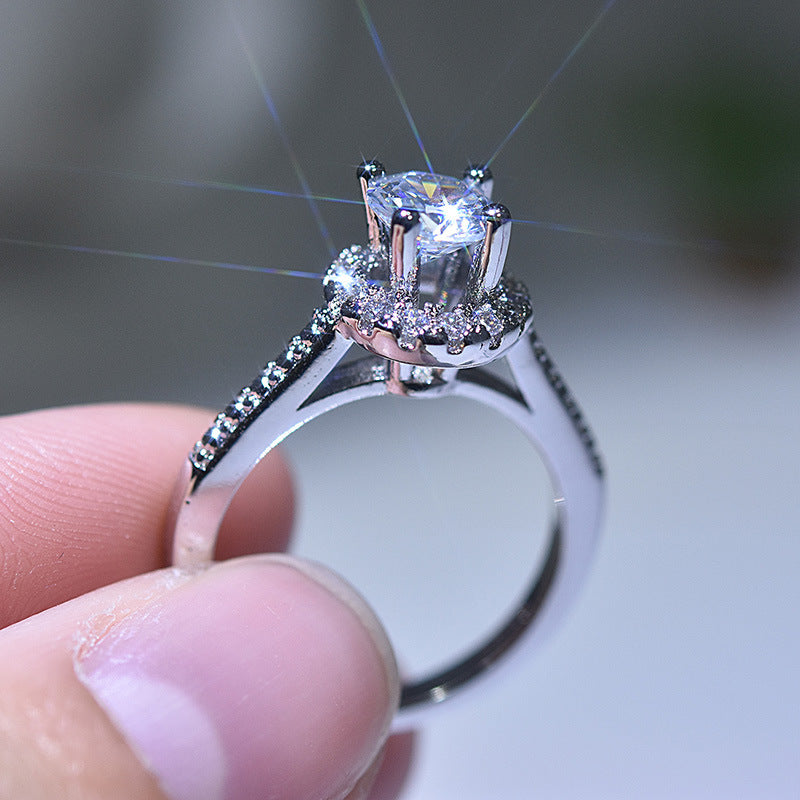 Women's Artificial Zircon Fashion Carat Wedding For Rings