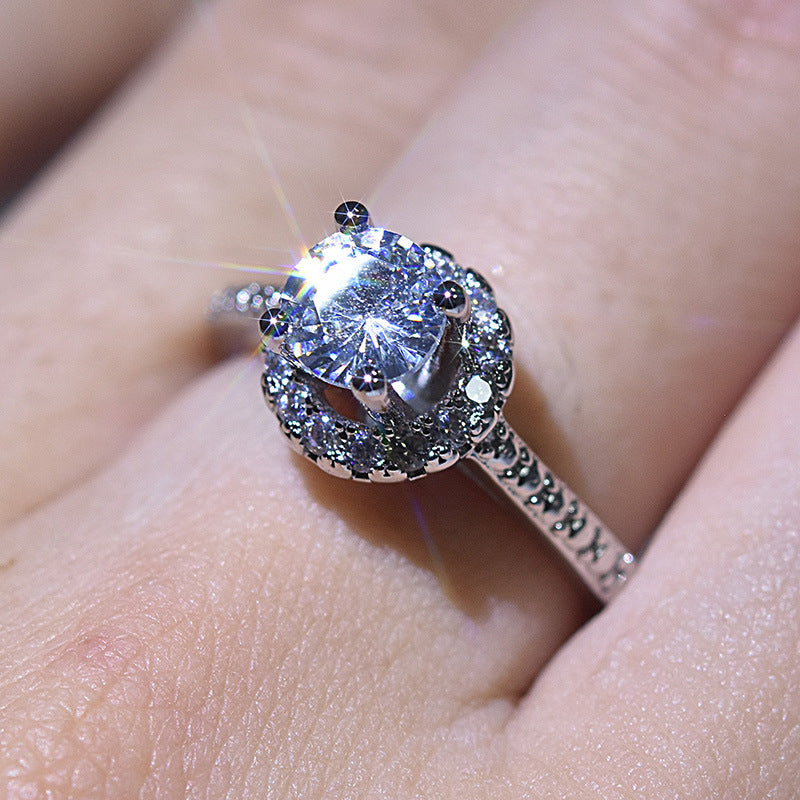 Women's Artificial Zircon Fashion Carat Wedding For Rings