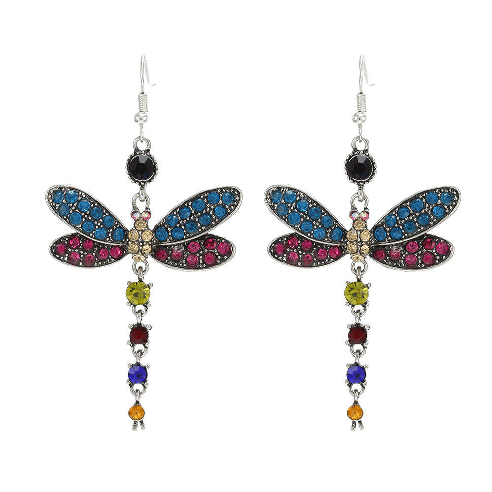 Women's Ethnic Style Vintage Tassel Dragonfly For Earrings