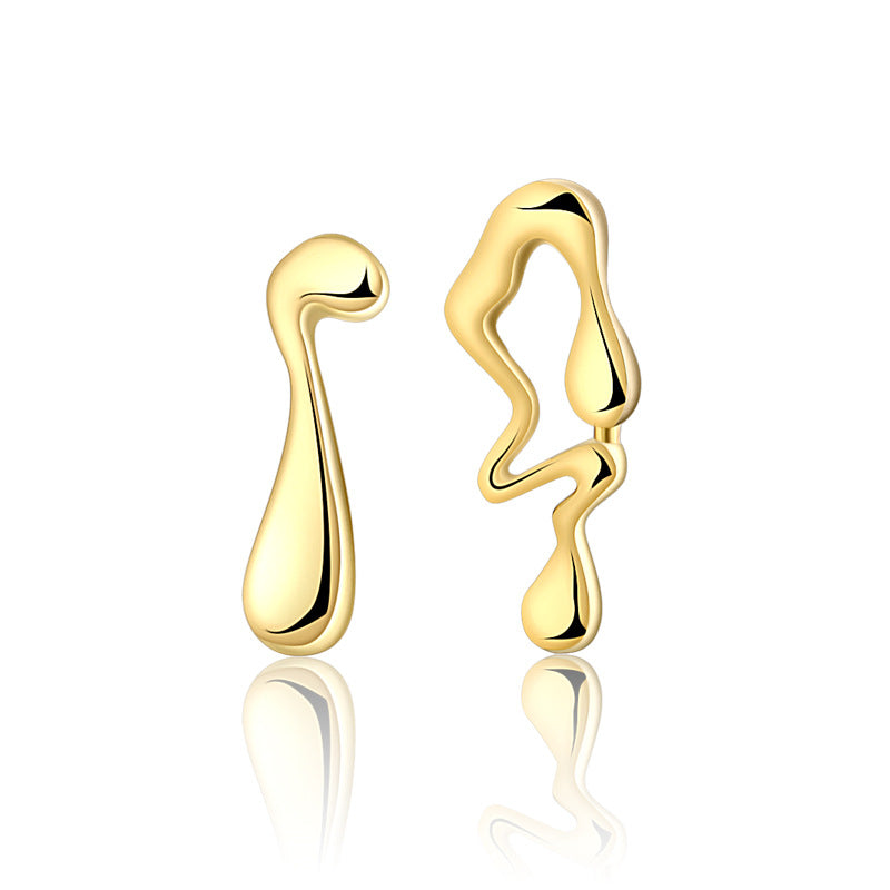 Women's Style Small And Personalized Water Drop Ear Sterling Sier Earrings