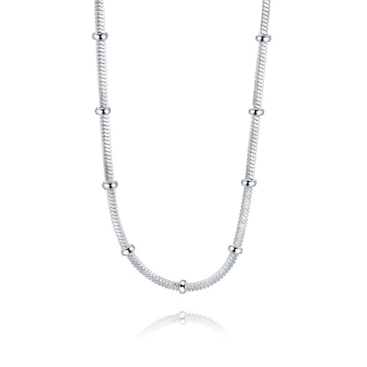 Colliers carrés créatifs plaqués argent, bijoux à la mode