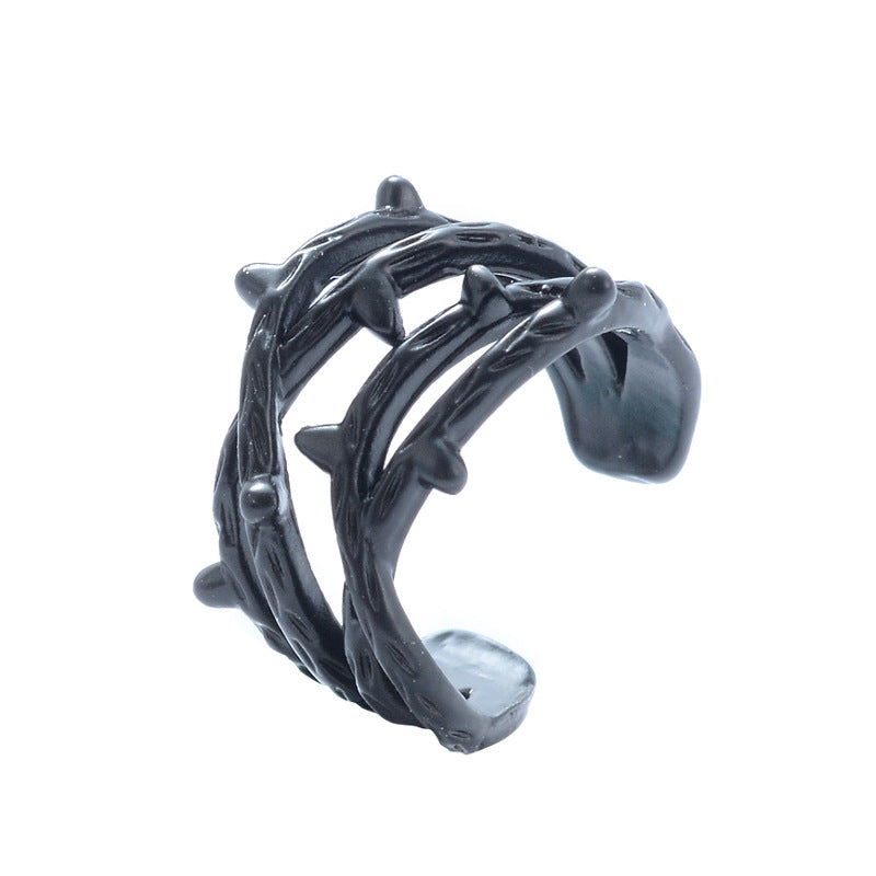 Simple Retro Double Cartilage Female Branches Ear Clip