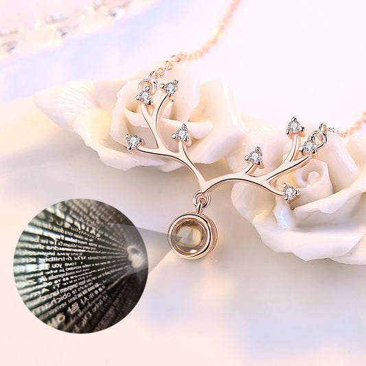 Lu Has Your Female Language Love You Clavicle Necklaces