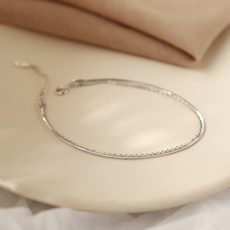 Chaîne en os de serpent pour les bracelets froids simples