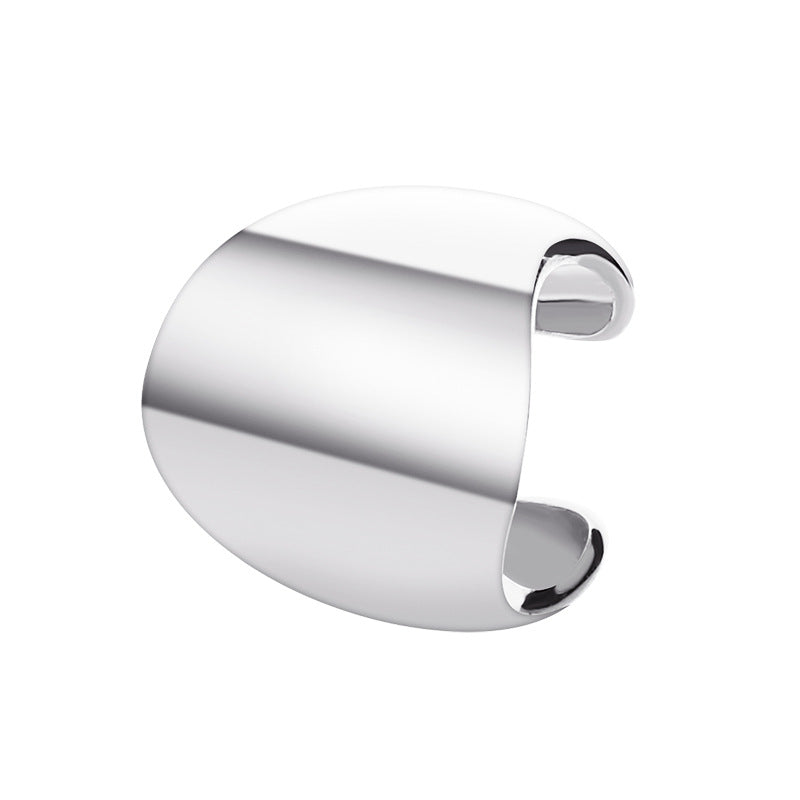 Women's & Men's Simple Metal Polished Punk Retro Geometric Rings