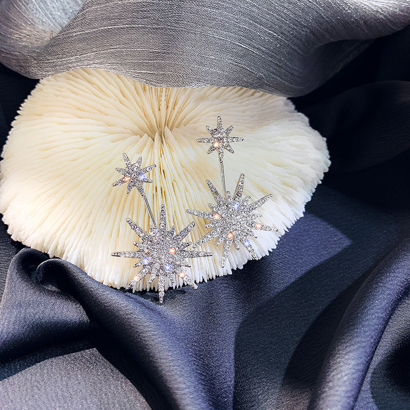 Damen-Ohrringe „Simple For Full Diamond Temperamental Fairy“.