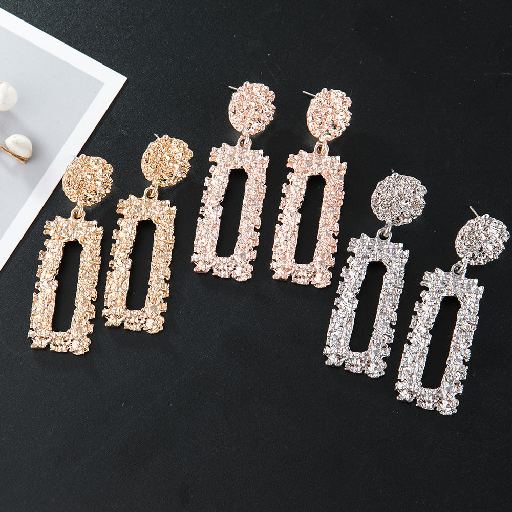 Women's Twist Face Rectangular Creative Supplier Earrings