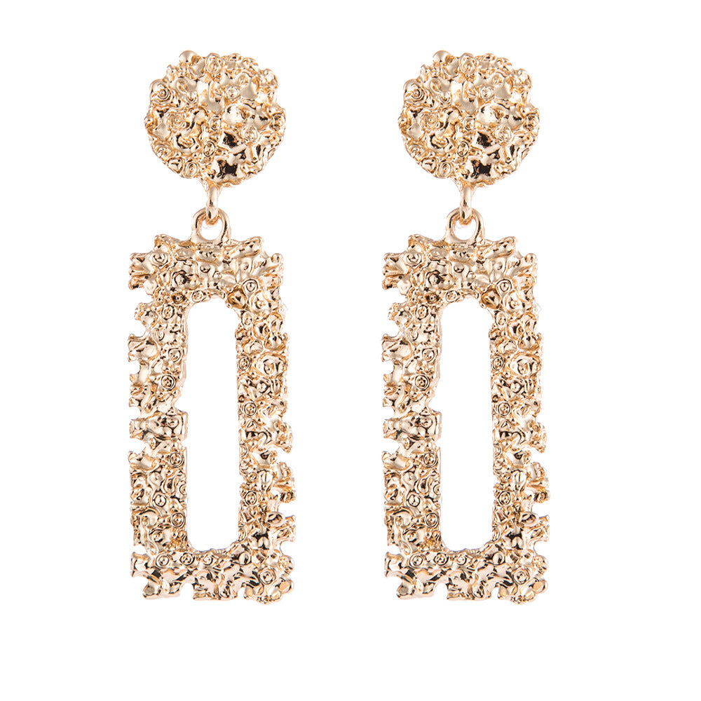 Women's Twist Face Rectangular Creative Supplier Earrings