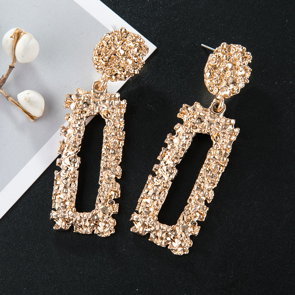 Women's Twist Face Rectangular Creative Supplier Earrings