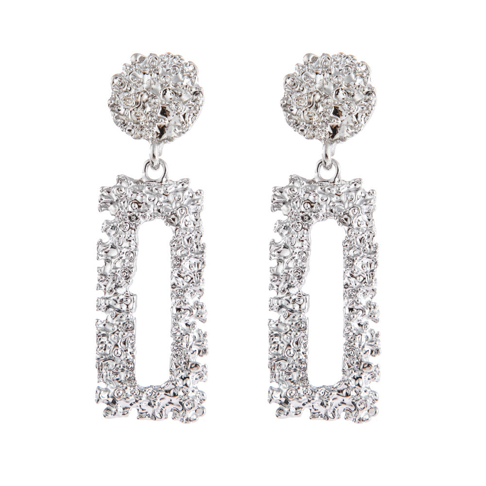 Women's Twist Face Rectangular Creative Supplier Earrings