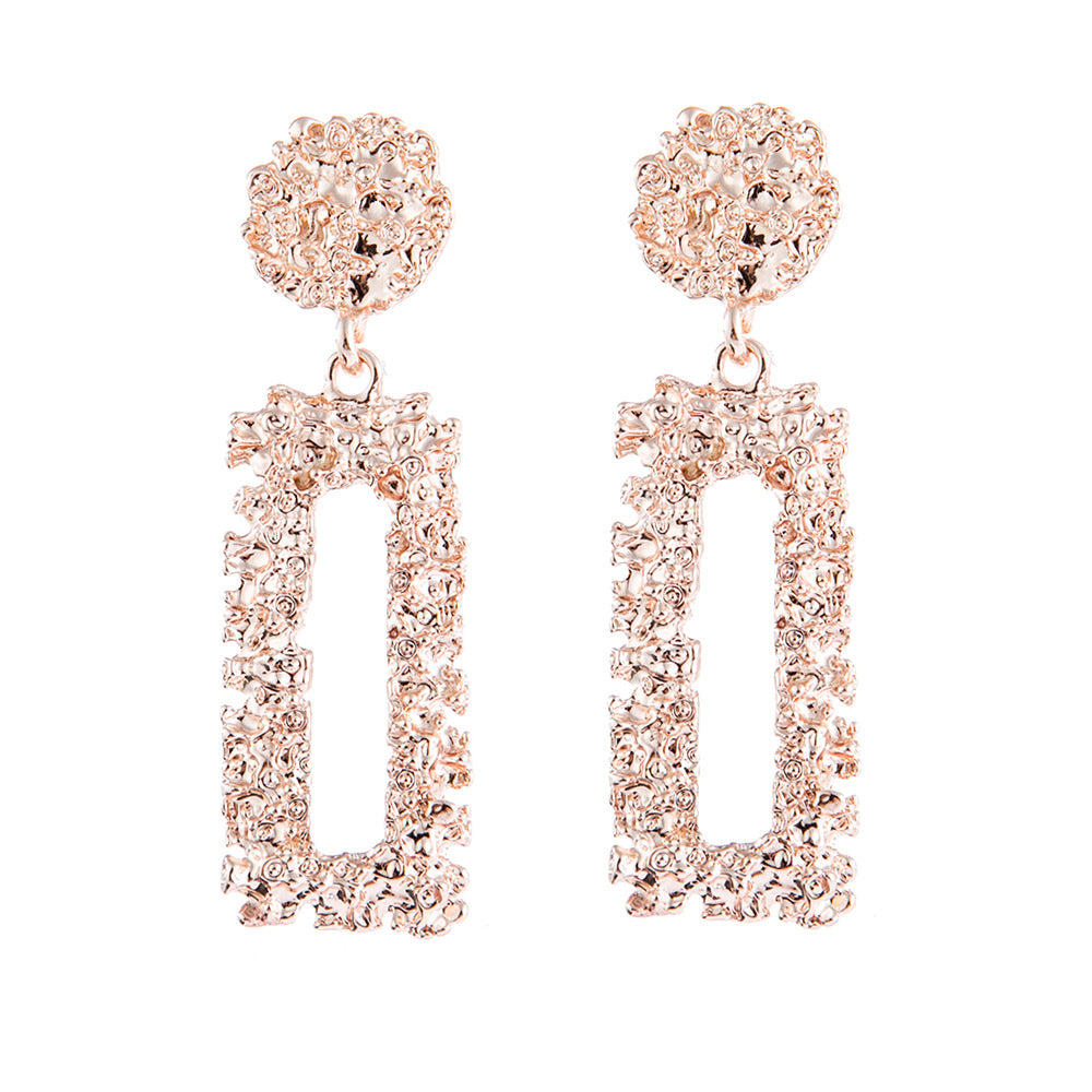 Women's Twist Face Rectangular Creative Supplier Earrings
