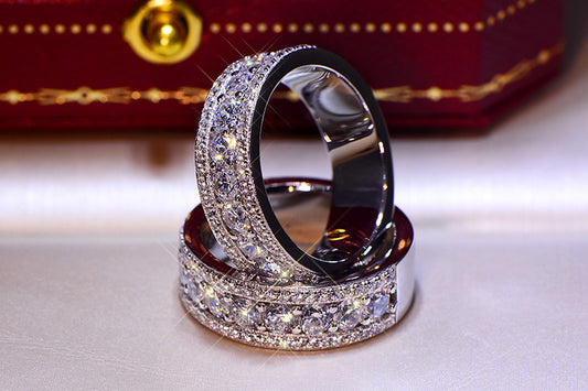 Jewelry Micro Diamond Zircon Gold-plated Popular Rings