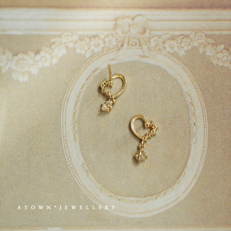 Boucles d'oreilles hipster françaises, douces et élégantes, super féeriques