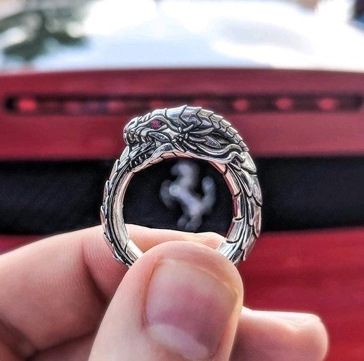 Norwegian Myth Dragon Ethnic Style Charm Rings